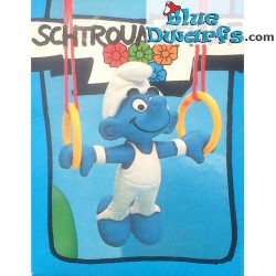 40510: Ring Gymnast Smurf (Super Smurf/MIB)