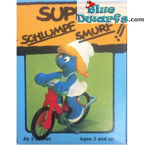 40236: Schtroumpfette avec vélo (Superschtroumpf)