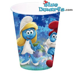 8 x  *Smurfs 3: The lost village* cups