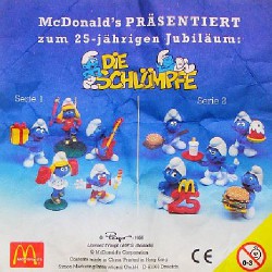 PROMO: Mc Donalds Set 1996 (10 puffi)