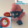 20202: Babysmurf met roze rammelaar,