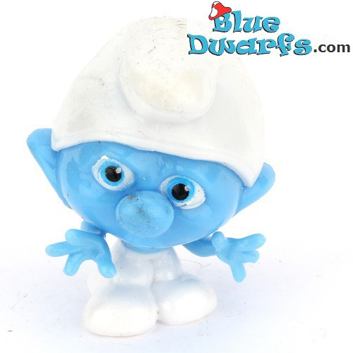 4 x Mash'ems *twist 'em &squish 'em* smurfen schtroumpfs  (+/- 6cm)