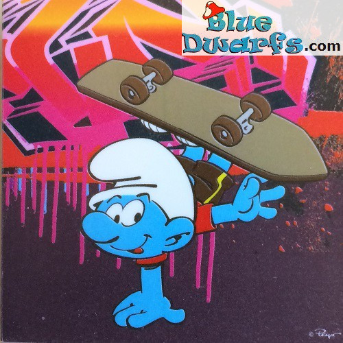 Notitieblokje Smurf *GRAFFITI* (8.5 x 8.5 cm)