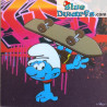 Notitieblokje Smurf *GRAFFITI* (8.5 x 8.5 cm)