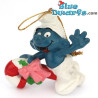 51907: Christmas Smurf Riding Candy cane