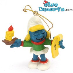 51909: Christmas Smurfette Candle & sheet