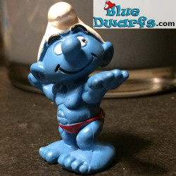 20417: Bodybuilder Smurf *rode broek*