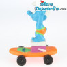 Schwimmschlumpf auf Skateboard (Hardee's)