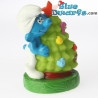 Smurf with Christmas Tree *Candytopper*  (BIP Holland, +/- 8cm)