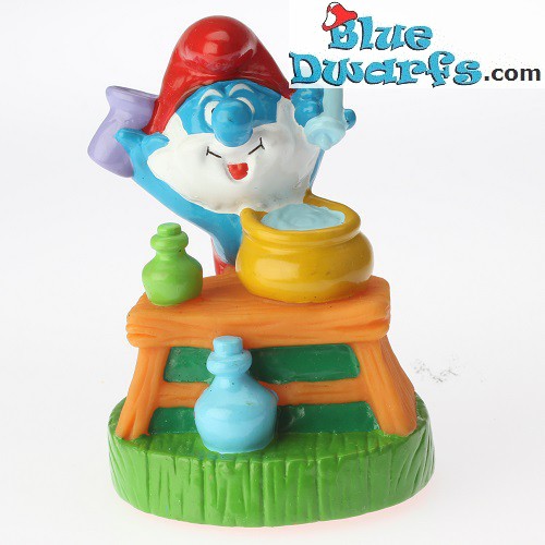 Papa smurf with Lab Glasses *Candytopper*  (BIP Holland, +/- 8cm)