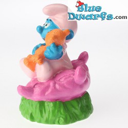 Row Boat Smurf *Candytopper*  (BIP Holland, +/- 8cm)