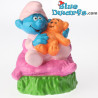 Row Boat Smurf *Candytopper*  (BIP Holland, +/- 8cm)