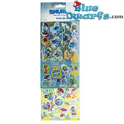 3x Smurf stickers (Smurfs 3: The lost village)