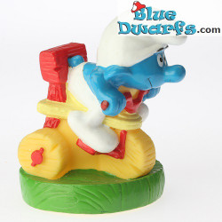 Driewieler Smurf *Snoepdop* (BIP Holland, +/- 8cm)