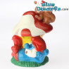 Papa smurf with mushroom *Candytopper*  (BIP Holland, +/- 8cm)