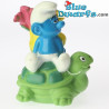 Schlumpf mit schildkröte *Stopfe Schlumpf* (BIP Holland, +/- 8cm)