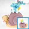 Paben: Smurfs on snail (moneybox)
