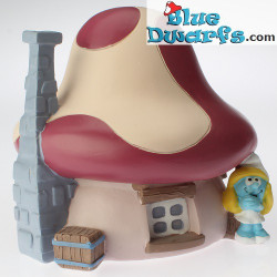 Paben: Smurf house orange +/- 11 cm (moneybox)