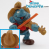 20159: Vioolspeler Smurf (lichtbruin)