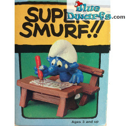 40220: School desk Smurf with pen