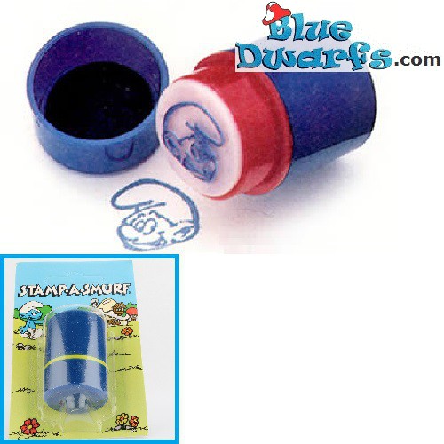 Timbro (blu) *Puffetta* *Ganz bros. toys ltd./ Stamp a Smurf*