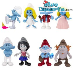 Clumsy Smurf and smurfette *Jakks Pacific * (+/- 7cm)