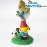 Winnaar smurf met beker *Snoepdop* (BIP Holland, +/- 8cm)