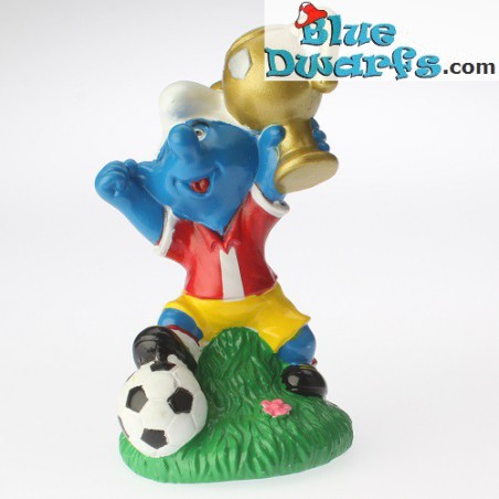 Winner smurf with award *Candytopper* (BIP Holland, +/- 8cm)
