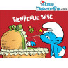 Carte postale: "Bienvenue bébé" (15 x 10,5 cm)