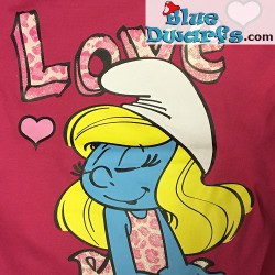 Smurfin kinder Smurfen T-shirt *LOVE* (Maat 140)
