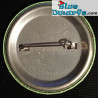 Smurf button: "Schtroumpf un vertiable ami" (+/- 5cm)