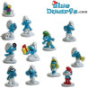 12x Promo los pitufos 2016 SBABAM (mini, +/- 7,5cm)