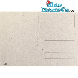 Set van 4 gelimiteerde Smurfenkaarten Bluedwarfs.com (15 x 10,5 cm)