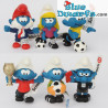 20904- 20909: 6x 2018 New Soccer Smurfs Schleich