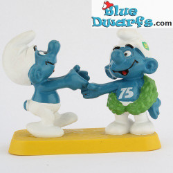 Puffo Vincitore 75 (20058) & Puffo che si congratula (20067)