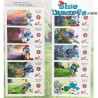 10 x Smurf stamp (60 year smurfs)