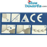 8x smurf white Anaphalis balloons  (+/- 30cm)