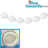 8x  globo blanco (+/- 30cm)