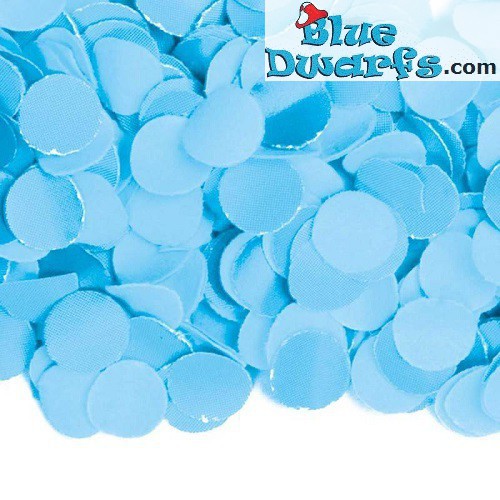 Smurfblauwe confetti (+/- 0,1 kilo)