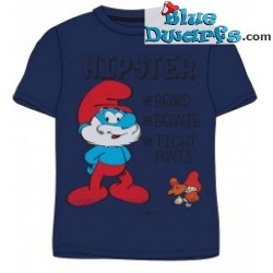 Papa smurf HIPSTER smurf T-shirt (Size M)