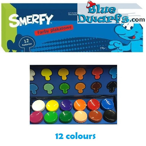 Set da disegno *I Puffi* (12 colore) Smerfy
