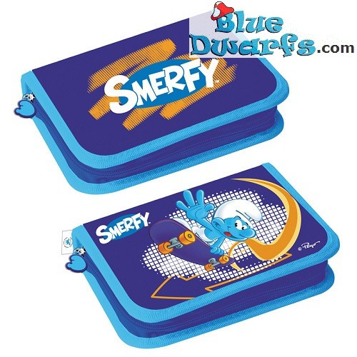 Smurf pencil case "Smerfy" (+/- 21x12cm)