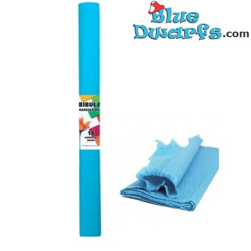 Smurf blue crepe paper (200x50 cm)