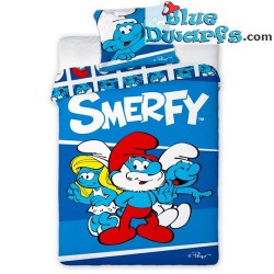 Smurf duvet cover "SMERFY" (+/- 160x200)