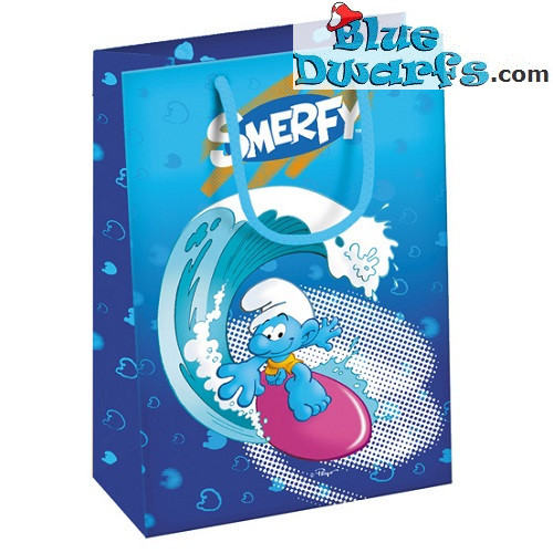 Puffo sacchetto di plastica *Smerfy* (23x 17 cm)