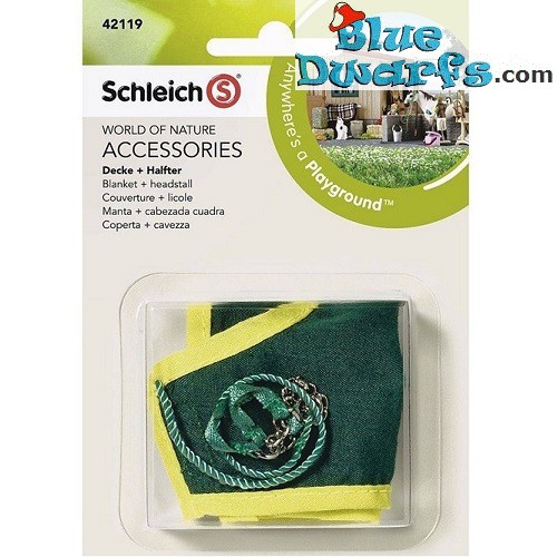 Schleich Horses: Horse blanket and headstall pony (Schleich 42121)