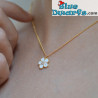 Schtroumpfette Collier jaune  (Diamanti per Tutti +/- 40cm)