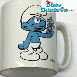 Smurf mug: Smurf with Atomium in his hands