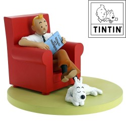 Tintin seduto in poltrona (Moulinsart/ 2018)