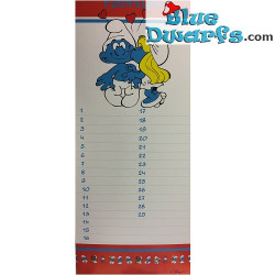 Calendario I puffi (+/- 33x13cm)